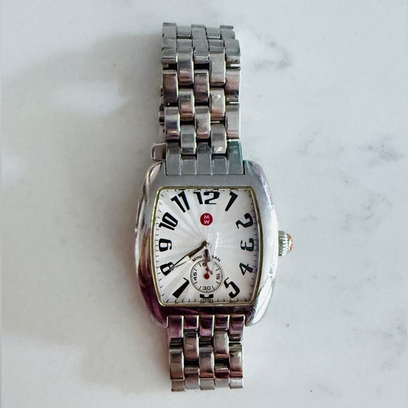 Michele Mini Urban Watch in Silver